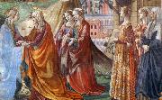 GHIRLANDAIO, Domenico Detail of Visitation painting